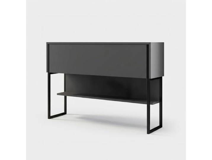 Modernes Sideboard aus Holz und Metall Luxe Anthrazit - Schwarz