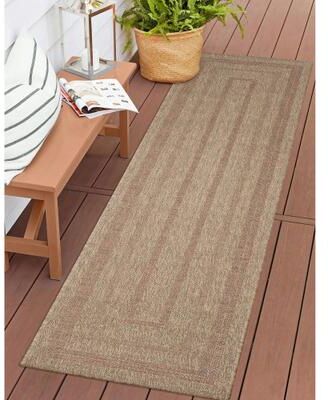 Lush Decor Sahara Multi Border Indoor/Outdoor Rug