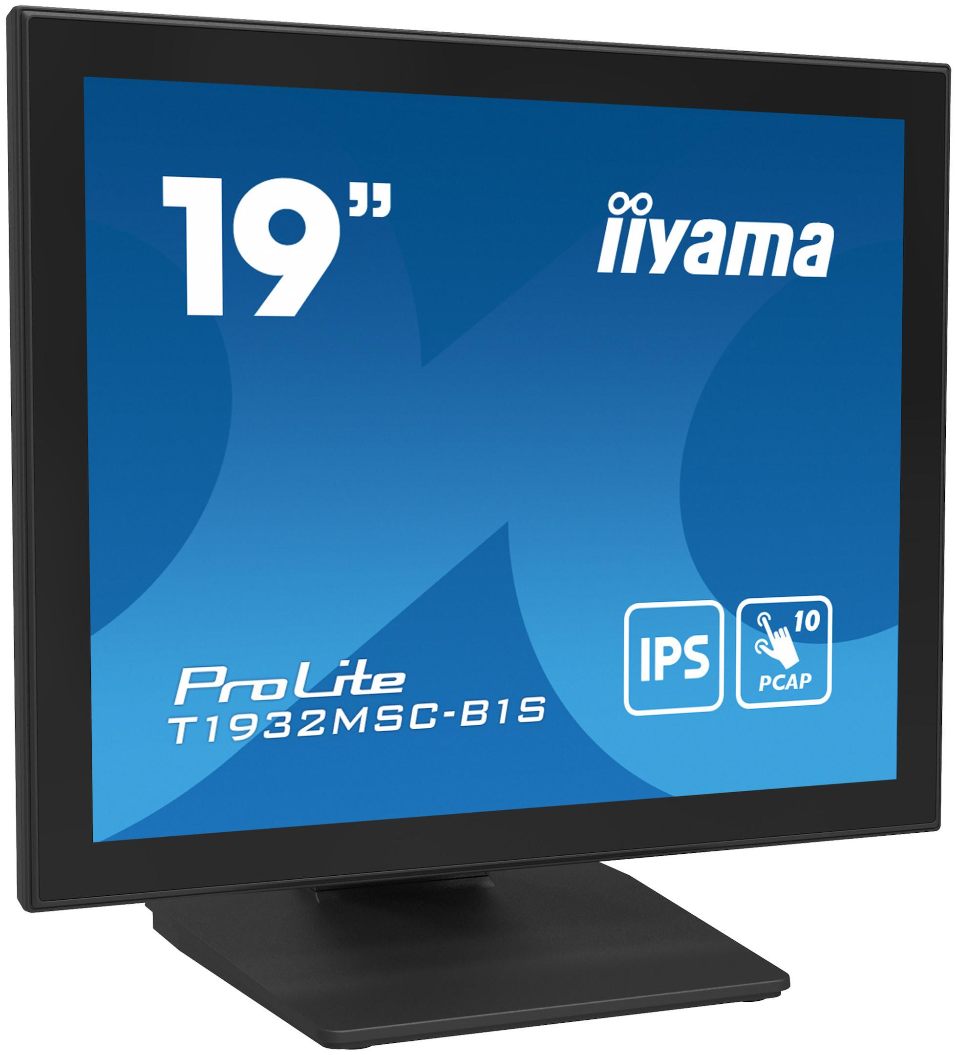iiyama ProLite T1932MSC-B1S, 48,3 cm (19"), 1280 x 1024 Pixel, Full HD, LED, 14 ms, Schwarz