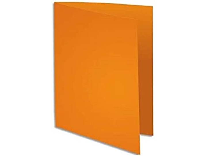 Exacompta Paquet 100 Chemises Rigides Super 210 g/m2 Orange