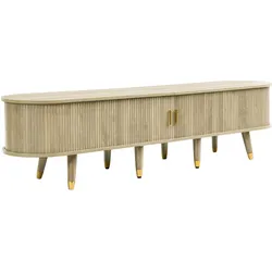 TV-LOWBOARD Oval 175 cm in Eiche-Optik