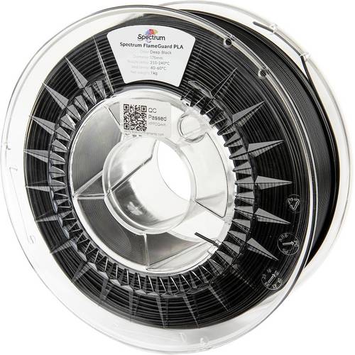 Spectrum Filaments 81449 FlameGuard PLA Filament PLA flammhemmend, hitzebeständig 1.75mm 1000g Schwarz 1St.