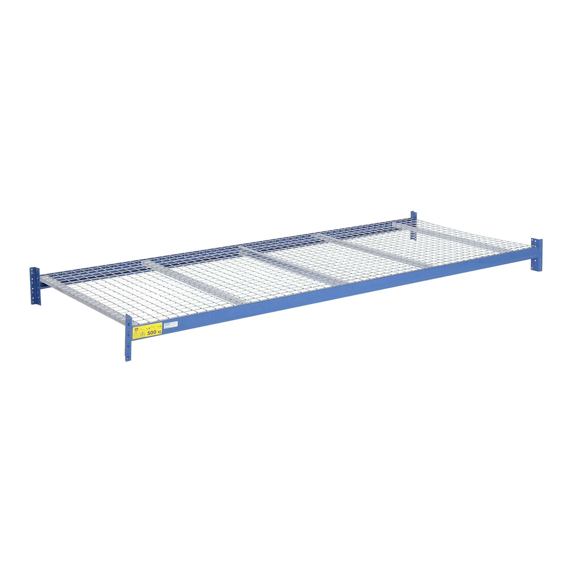 Bito Fachebene Weitspann Set / Gittersegment mit Unterzug B2200xT600 mm, enzianblau (28789)