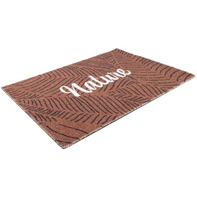 Fußmatte "Schmutzfangmatte COUNTRY, Nature", beige (natur), B:60cm H:7mm L:40cm, Polyamid, PRIMAFLOR-IDEEN IN TEXTIL, Teppiche, Fußmatte, Schmutzfangmatte, Kokos-Optik, mit Spruch, rutschhemmend, waschbar