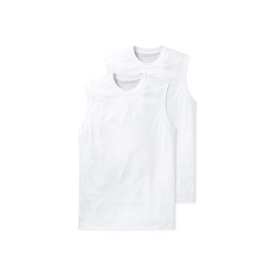 Unterhemd SCHIESSER "Unterhemd Essentials 2er Pack", Herren, Gr. XXL, N-Gr, weiß, Obermaterial: 100% Baumwolle CO., Unterhemden Unterhemd