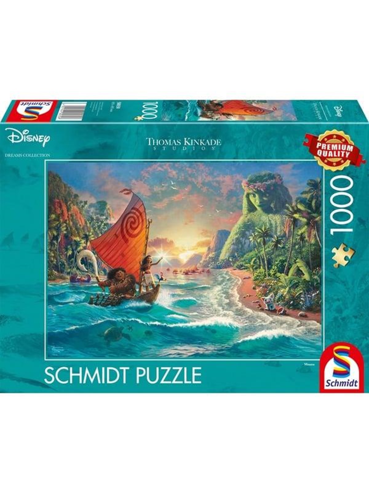 Schmidt Puzzle - Thomas Kinkade: Disney Vaiana Moana (1000 Pieces) 2D Puzzles