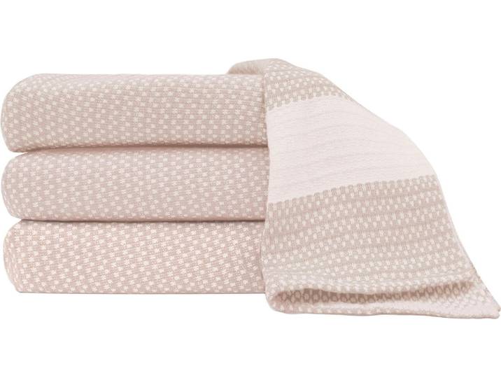 Wohndecke PRIMERA Schachbrett , beige (natur), B:130cm L:170cm, Baumwolle, Wohndecken, Wohndecke, mit einem zeitlosen Design, Kuscheldecke