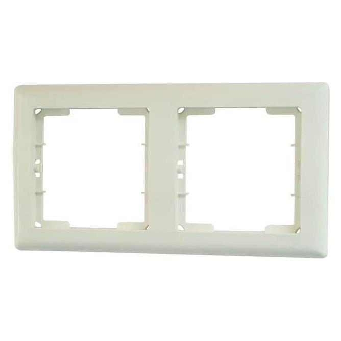 Mutlusan Daria 2-fach Rahmen horizontal Weiss für 2 Module (31529172)