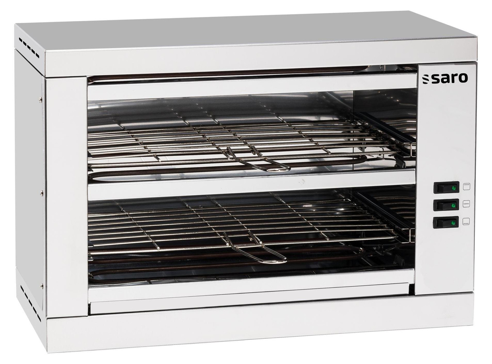 Saro DABUR vrijstaande barbecue van roestvrij staal met ladder en 6 platen, 3300 W