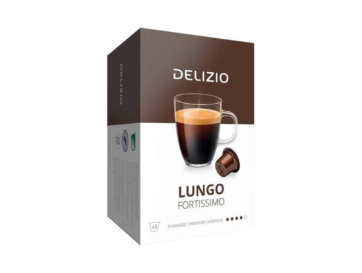 DELIZIO Lungo Fortissimo Kaffeeportionen 48 Stk.