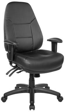 Office Star Products OSP Deluxe Multi Function High-Back Office Chair with Lumbar Support and Adjustable Arms