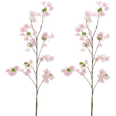 Kunstzweig CREATIV GREEN "Kirschblütenzweig", rosa, H:126cm, Kunststoff, Kunstpflanzen, Kunstzweig, in toller Größe