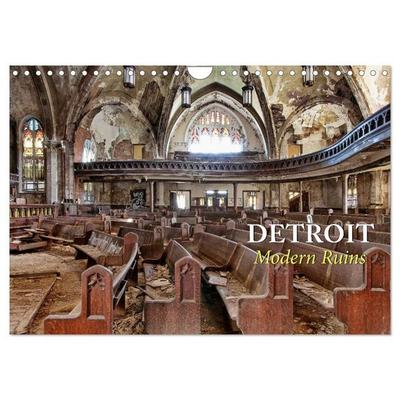 Detroit - Modern Ruins (Wandkalender 2027 DIN A4 quer), CALVENDO Monatskalender