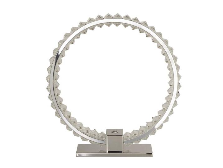 LED-TISCHLEUCHTE Hoop Chromfarben B: 10 cm