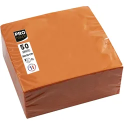 PROnappe Servietten 20,0 x 20,0 cm 2-lagig orange