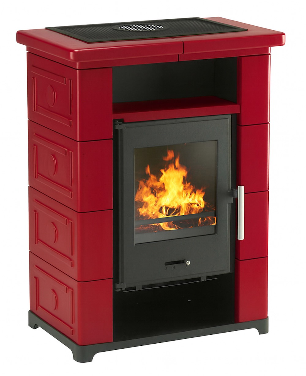 WAMSLERHAUSU Kaminofen Typ10870 Montafon S Keramik Bordeaux 7kW 16976877