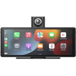 Navitel DS1020 DVR - chytrý displej s Carplay, Android Auto, AirPlay i Mirror Cast (Eingebautes Mikrofon, Nachtsicht, 2K), Dashcam, Schwarz