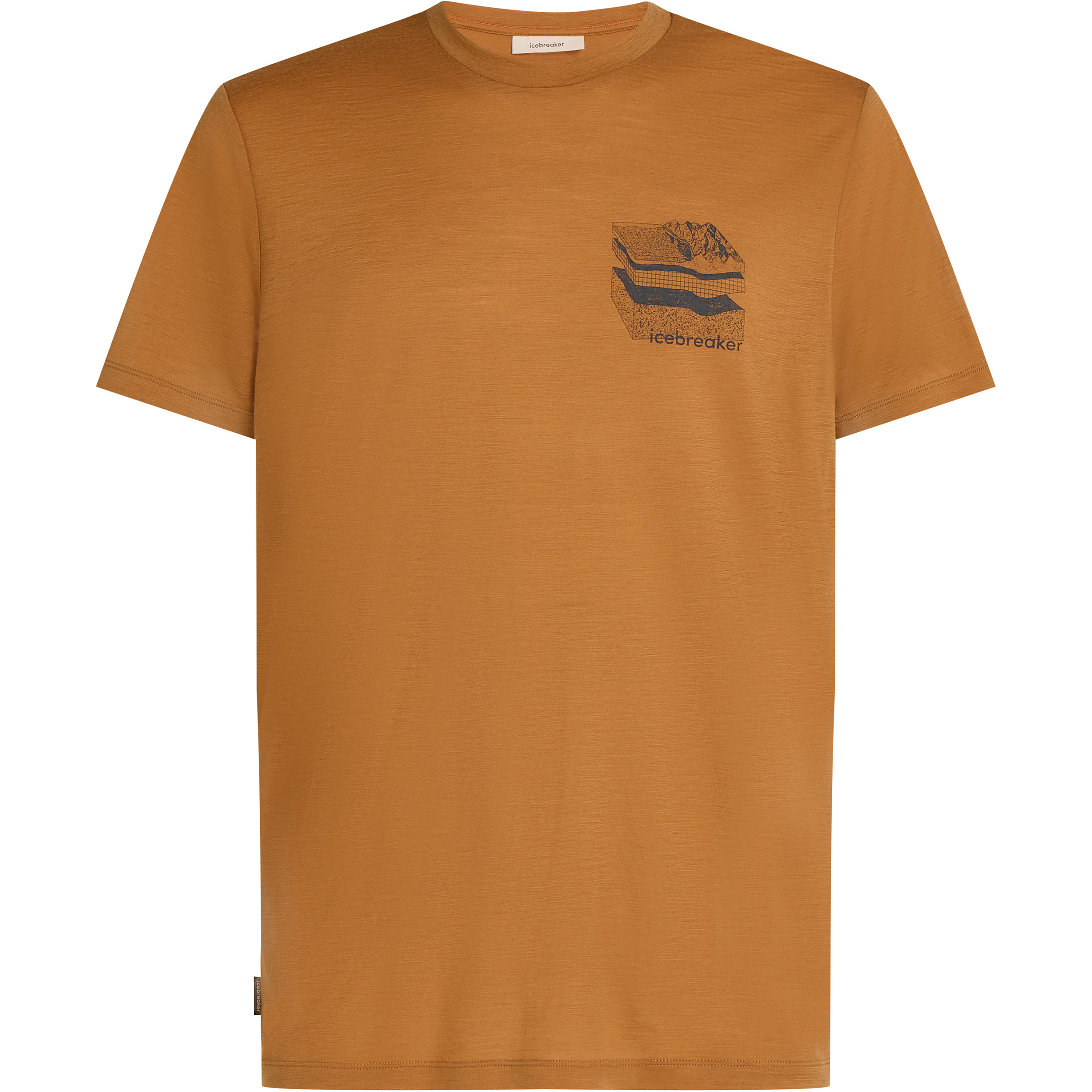 Icebreaker 150 Tech Lite Evolving Layer Herren T-Shirts braun Größe XXL Trekking Hautfreundlich Merinowolle