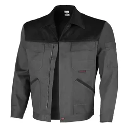 QUALITEX HIGH QUALITY WORKWEAR Bundjacke image mittelgrau/schwarz Herren: 98