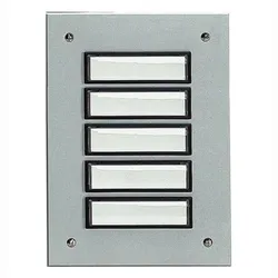 Grothe ETA 805 EV1 – Etagenplatte Aluminium silber elox. 5 Flächentaster
