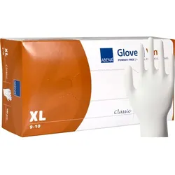 Vinylhandschuhe Abena weiß XL Gr. 10, puderfreie, unsterile Vinylhandschuhe, 100 Stück/Box