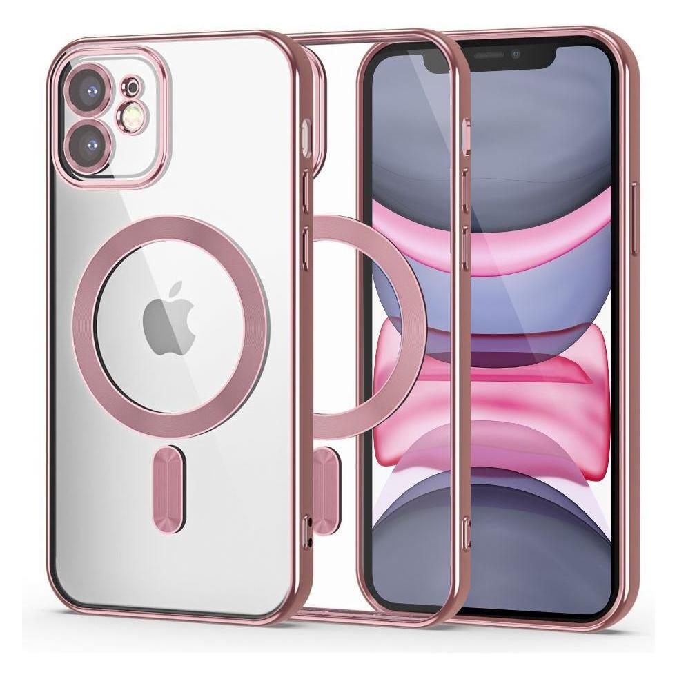Tech-Protect MagShine Line MagSafe case for iPhone 11 - pink (Apple iPhone 11) (9490713935361)