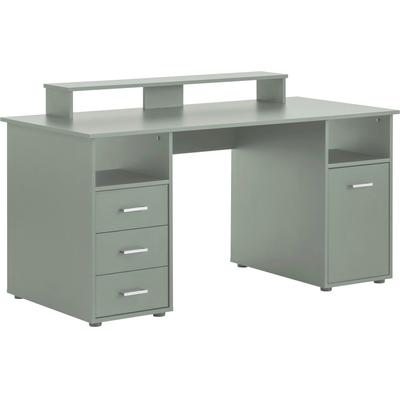 Schreibtisch SCHILDMEYER "Baku", grün (pistazie, pistazie, pistazie), B:150cm H:86,7cm T:70cm, Tische, Schreibtisch, Breite 150 cm, Made in Germany