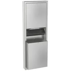 KWC Aquarotter Papier-Abfall-Kombi, RODAN, Edst., 411x1148x171 mm, Aufputz, ca. 23 l, 2000090059 2000090059