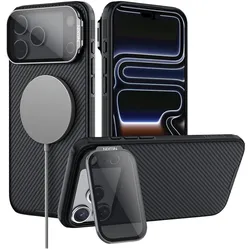 Nillkin CamShield Prop Magnetische Rückseite für Apple iPhone 17 Pro Schwarz (Apple iPhone 17 Pro, Apple iPhone 18 Pro), Smartphone Hülle, Schwarz