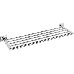 Brillantbad META Handtuchablage Messing Chrom poliert 655x55x215 mm für Bad & Küche >> zum Bohren