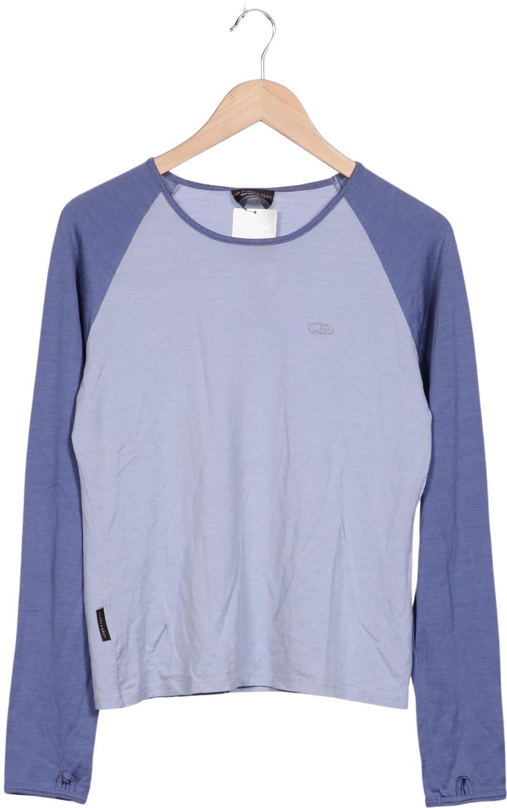 Icebreaker Damen Langarmshirt, Hellblau, Gr. XL, Merino - Second Hand