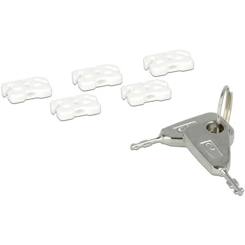 Delock USB Port Blocker für USB A Buchsen 5er Set