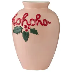 HOME STORY Vase Ho Ho Ho   ¦ rosa/pink ¦ Dolomite ¦ Maße (cm): B: 16,1 H: 22,1