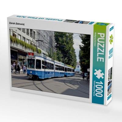 CALVENDO Puzzle Zürich (Schweiz) 1000 Teile Puzzle quer | 1000 Teile Lege-Größe 64 × 48 cm Foto-Puzzle für glückliche Stunden