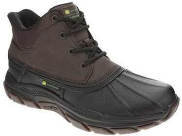John Deere Built by Skechers Respected-Swamper 256026 (Men's) Outdoor in Chocolate/Brown, Size 12 M, Leather/Memory Foam/Rubber