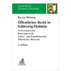 Öffentliches Recht in Schleswig-Holstein, Fachbücher von Florian Becker, Christoph Brüning