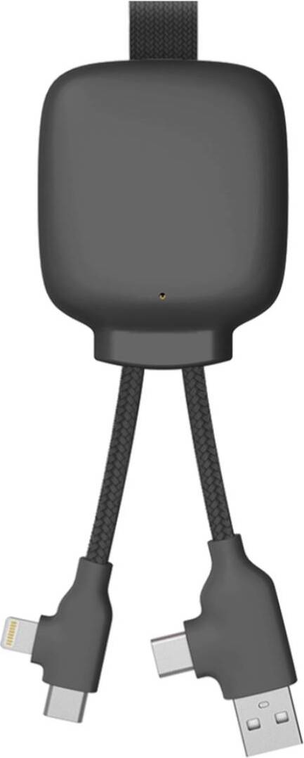 XOOPAR, Powerbank mit Multikabel 3000mAh, Schwarz