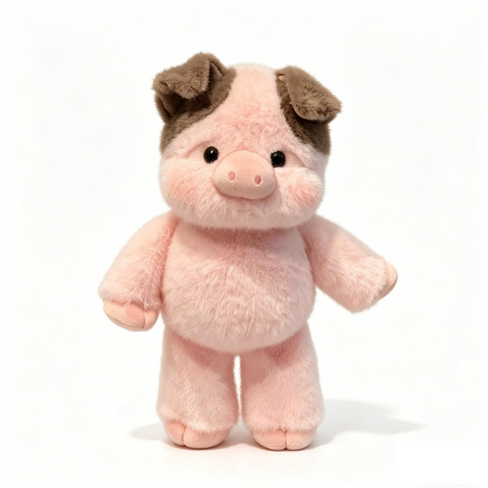 DTC GmbH Pluche varken knuffel roze en bruin 45 cm