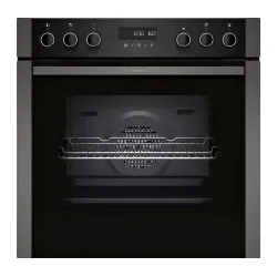 E2ACH7AG3 Einbau-Herd kochfeldgebunden 60cm GraphiteGrey Pyrolyse LCD-Display 8Heizarten