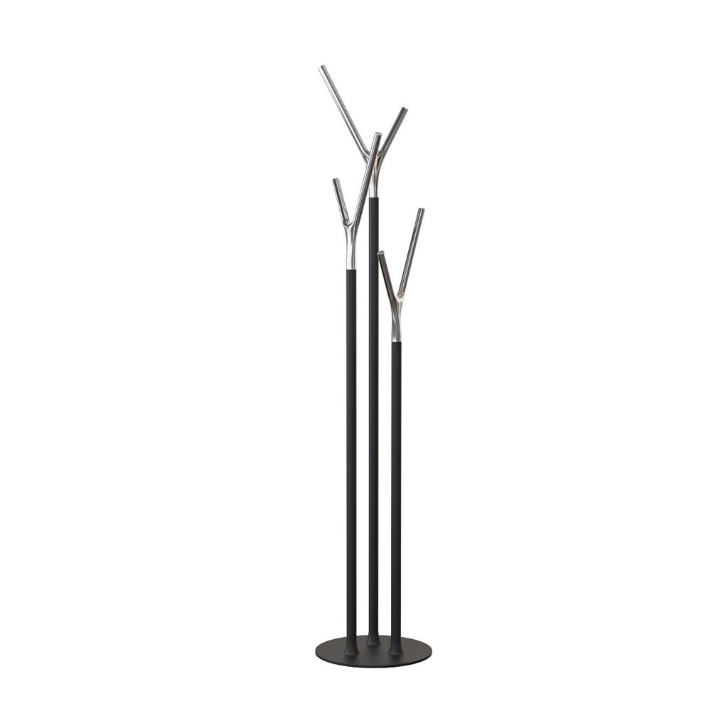 Frost Wishbone Kleiderständer (schwarz matt / edelstahl poliert) schwarz matt / edelstahl poliert W1001-B