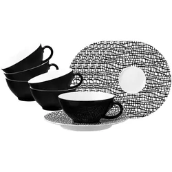 Seltmann, Tasse, Life Fashion Teetassen mit Untertassen (140 ml, 6x)