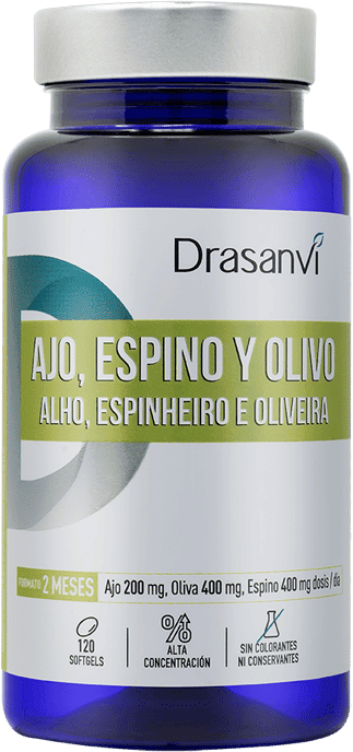 Drasanvi Ajo Espino Olivo 500 mg Nutrabasics 120 Perlas
