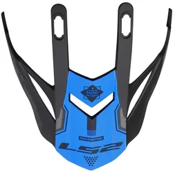 LS2 Ersatz Schild für MX436 Evo Helm - matt-schwarz-blau