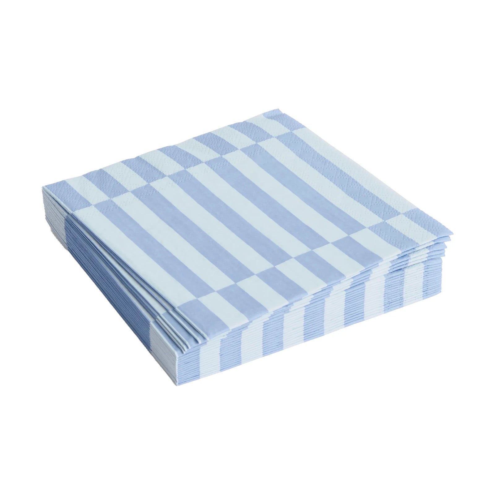 HAY Pattern Lunch Stripe servetten 20-pack Light blue-dusty blue pillar, 33 x 33 cm