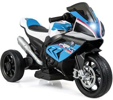 Costway 12V Licensed BMW Kids Motorcycle Ride-On Toy for 37-96 Months Old Kids-Blue