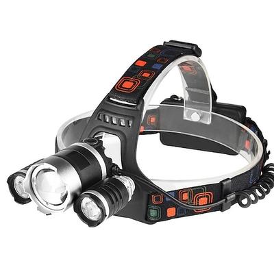 Pathfinder IR-Sensor-LED-Scheinwerfer, Kopflampe, Taschenlampe, zoombar, 12000 Lumen, T6, wiederaufladbar, Stirnlampe, Licht, Angeln