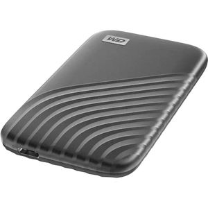 WesternDigital Festplatte My Passport SSD, grau, 1,8 Zoll, extern, USB 3.1, 1TB, SSD