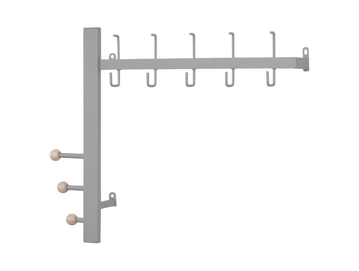 Porte-manteau mural Villaz 64 x 53 x 15cm Argenté/Argenté