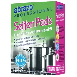 abrazo PROFESSIONAL Reinigungskissen 18 Stück antibakteriell, Reinigen schonend und kratzfrei