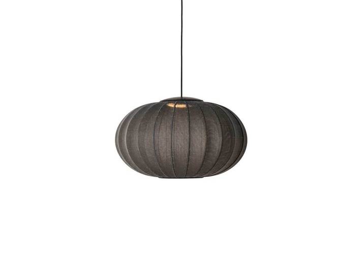 Knit-Wit 57 Oval LED Pendelleuchte Black - Made By Hand - Schlafzimmer - Stoff / Textil